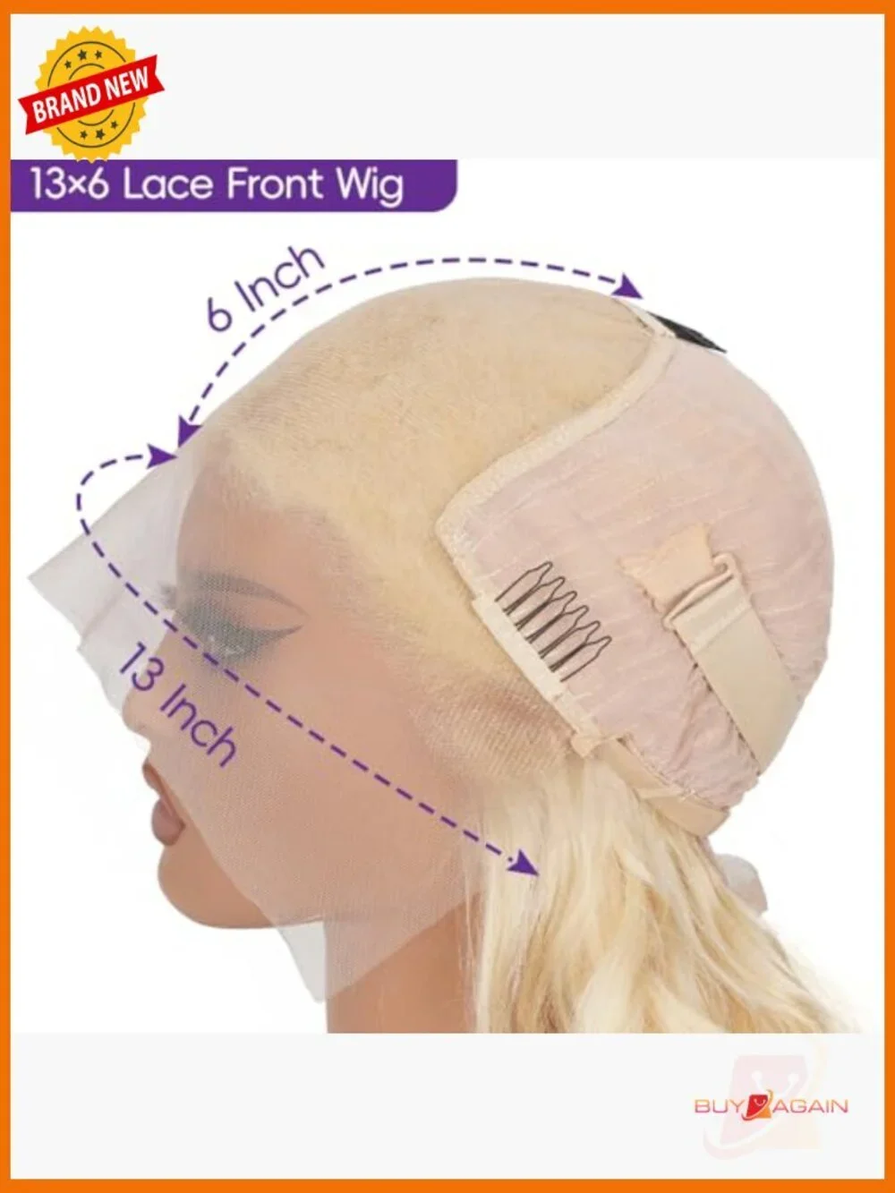 200% Density Body Wave Lace Front Wig 26 Inch Pre Plucked HD Lace
